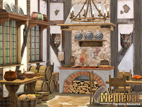 Sims 4 — Ye Medieval - Camelot Kitchen - CC by Flubs79 — here is a medieval kitchen which i have made for the Ye Medieval