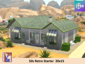 Sims 4 — ws 50s Retro Starter - No CC by watersim44 — Welcome in this 50s Retro Starter for single or a couple. Living,