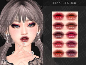 Sims 4 — Lippe Lipstick by Kikuruacchi — - It is suitable for Female and Male. ( Teen to Elder ) - 10 swatches - HQ
