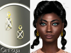 Sims 4 — Orfeya - female earrings by FlyStone — Amazing Zero X form earrings
