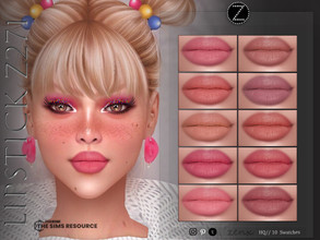 Sims 4 — LIPSTICK Z271 by ZENX — -Base Game -All Age -For Female -10 colors -Works with all of skins -Compatible with HQ