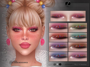 Sims 4 — EYESHADOW Z160 by ZENX — -Base Game -All Age -For Female -8 colors -Works with all of skins -Compatible with HQ