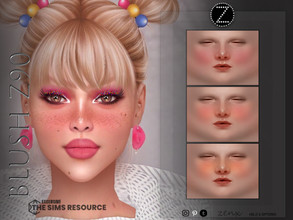 Sims 4 — BLUSH Z90 by ZENX — -Base Game -All Age -For Female -6 colors -Works with all of skins -Compatible with HQ mod