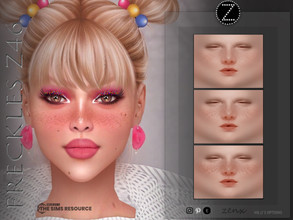 Sims 4 — FRECKLES Z46 by ZENX — -Base Game -All Age -For Female -3 colors -Works with all of skins -Compatible with HQ