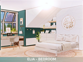 Sims 4 — Elia Bedroom - TSR Only CC by Mini_Simmer — Room type: Bedroom Size: 6x4 Price: $9,351 Wall Height: Short