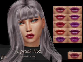 Sims 4 — Lipstick N60 by qLayla — ~ Previews were made using HQ Mod ~ - base game compatible. - HQ mod compatible. -