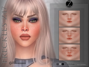 Sims 4 — FRECKLES Z47 by ZENX — -Base Game -All Age -For Female -3 colors -Works with all of skins -Compatible with HQ