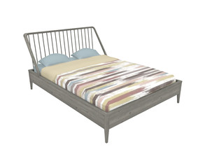 Sims 4 — Beaverton Bed by ArtVitalex — Bedroom Collection | All rights reserved | Belong to 2023 ArtVitalex@TSR - Custom