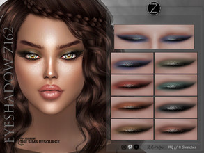 Sims 4 — EYESHADOW Z162 by ZENX — -Base Game -All Age -For Female -8 colors -Works with all of skins -Compatible with HQ