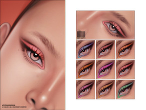 Sims 4 — Eyeshadow | N168 by cosimetic — - Female - 10 Swatches. - 10 Custom thumbnail. - You can find it in the makeup