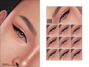 Sims 4 — Eyeliner | N158 by cosimetic — - Female - 10 Swatches. - 10 Custom thumbnail. - You can find it in the makeup