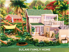 Sims 4 — Sulani Family Home - No CC by Mini_Simmer — A small, cluttered family home that can house 4-5 sims.