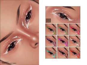 Sims 4 — Eyeliner | N159 by cosimetic — - Female - 10 Swatches. - 10 Custom thumbnail. - You can find it in the makeup