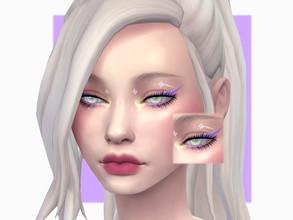 Sims 4 — Comet Halley Eyeliner by Sagittariah — base game compatible 3 swatches properly tagged enabled for all occults
