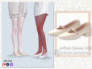 Sims 4 — French shoes / 150 by Arltos — 11 colors. HQ compatible.