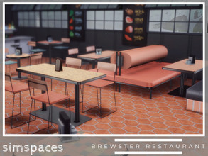 Sims 4 — Brewster Restaurant - Part 1  by simspaces — For your casual, colorful restaurants with a tiny touch of an