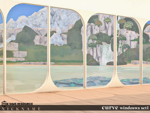 Sims 4 — curve windows set 1 by NICKNAME_sims4 — curve windows_set1 10 package files. curve windosws set_1x3 curve