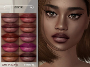 Sims 4 — Connie Lipstick N.465 by IzzieMcFire — Connie Lipstick N.465 contains 10 colors in hq texture. Standalone item