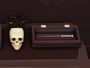 Sims 4 — Wand Display Recolor (Black) by mickimagnum — Black recolor of the Luxuriously Lux Wand Display from Realm of