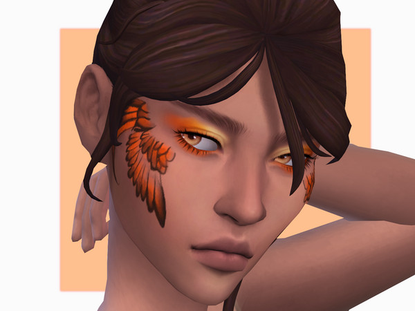 Sims 4 — Phoenix Facepaint by Sagittariah — base game compatible 2 swatches properly tagged enabled for all occults