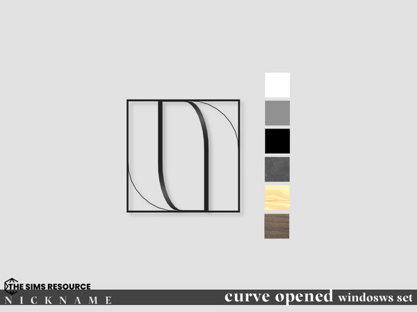 Sims 4 — curve windosws set_opened 2x2 by NICKNAME_sims4 — curve windosws set_opened 10 package files. curve windosws