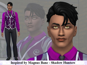 Sims 4 — Inspired by Magnus Bane by patreshasediting2 — Magnus Bane is a very Alluring Young Adult, He is in search for