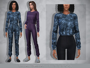 Sims 4 — Lauren Sweater. by Pipco — A cozy sweater in 15 swatches. Base Game Compatible New Mesh All Lods HQ Compatible