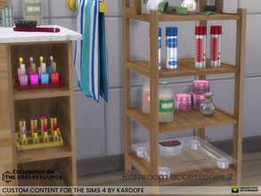 Sims 4 — Bathroom accessories 2 by kardofe — More fun and cute decorations to create mess in your sims'bathroom, in this