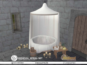 Sims 4 — Medieval bath corner by Syboubou — This set was designed for the TSR Medieval collaboration. Its a cute and