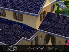 Sims 4 — WoodShinglesRoof_2 by Emerald — Aesthetically classy long lasting roofing.