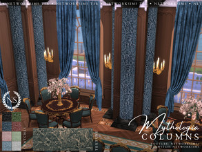 Sims 4 — Mythologia Column Set by networksims — A set of marble columns and half-columns.