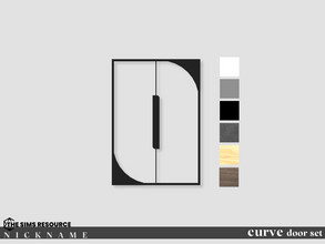 Sims 4 — curve door set_door 2x3 by NICKNAME_sims4 — curve door set 12 package files. curve door set_door 1x3 curve door