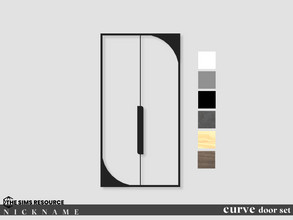 Sims 4 — curve door set_door 2x4 by NICKNAME_sims4 — curve door set 12 package files. curve door set_door 1x3 curve door