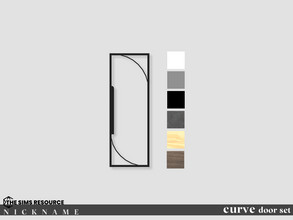 Sims 4 — curve windosws set_all glass door 1x3 by NICKNAME_sims4 — curve door set 12 package files. curve door set_door