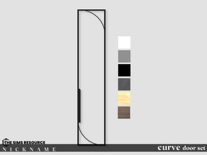 Sims 4 — curve windosws set_all glass door 1x5 by NICKNAME_sims4 — curve door set 12 package files. curve door set_door