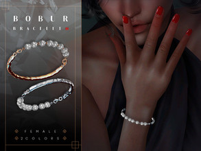 Sims 4 — Pearl Bracelets by Bobur2 — Pearl Bracelets for female 2 colors HQ compatible I hope you like it