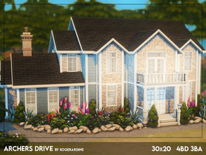 Sims 4 — (Shell) Archers Drive (TSR only CC) by xogerardine — Cute family house! x