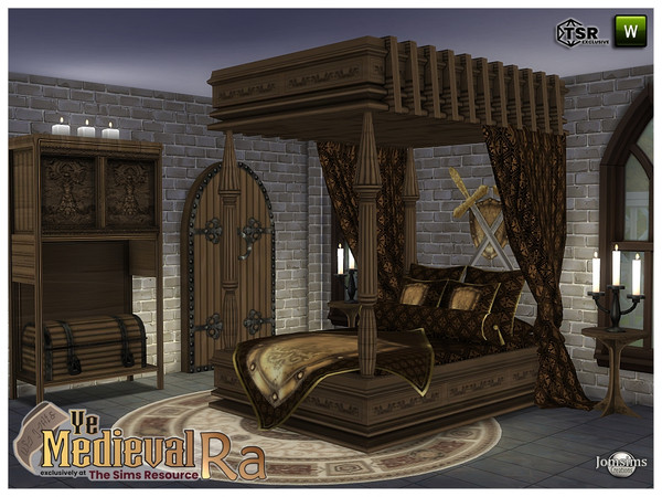 Sims 4 — Ye Medieval Ra bedroom by jomsims — Ye Medieval Ra bedroom for our theme here the ra collection. the bedroom