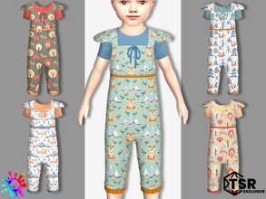 Sims 4 — Toddler Northern Woodland Jumpsuit - Needs EP Cottage Living by Pelineldis — Jumpsuit with northern woodland