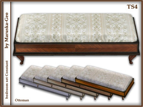 Sims 4 — [bedroom Constant] ottoman by Maruska-Geo — ottoman 6 colors
