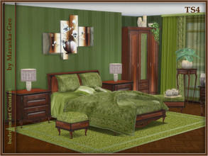 Sims 4 — Bedroom Constant by Maruska-Geo — Bedroom furniture set of 15 items. double bed frame, double bed mattress, bed