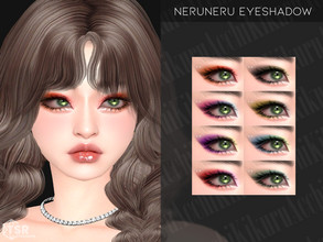 Sims 4 — Neruneru Eyeshadow by Kikuruacchi — - It is suitable for Female and Male. ( Teen to Elder ) - 8 swatches - HQ