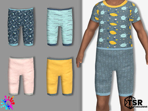 Sims 4 — Toddler Ocean Friends Panties by Pelineldis — Panties with ocean print, matches my ocean friends vest.