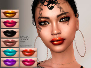 Sims 4 — Jemma Lipstick N52 by Suzue — -20 Swatches -For Female (Teen to Elder) -HQ Compatible