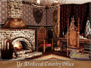 Sims 4 — Ye Medieval Country Office by MychQQQ — Value: $ 8,569 Size: 6x5