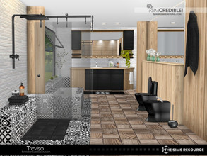 Sims 4 — Treviso Structures by SIMcredible! — The second part are structure items: floor tiles, wall panels, separators