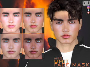Sims 4 — Umit Face Mask N50 by MagicHand — Cute face in 5 skin color variations - HQ Compatible. Preview - CAS thumbnail