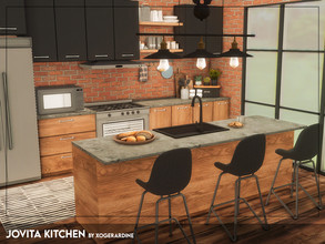Sims 4 — Jovita Kitchen (TSR only CC) by xogerardine — Industrial kitchen, enjoy! x