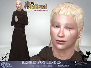 Sims 4 — YeMedieval Kenric von Lunden by Merit_Selket — Kenric wants to learn everything about anything Kenric von Lunden