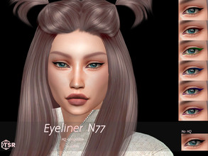 Sims 4 — Eyeliner N77 by qLayla — ~ Previews were made using HQ Mod ~ - base game compatible. - HQ mod compatible. -